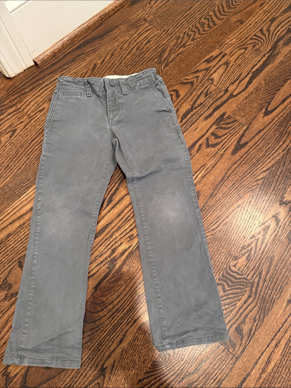 GAP Kids Straight-Leg Chinos in Slate Gray